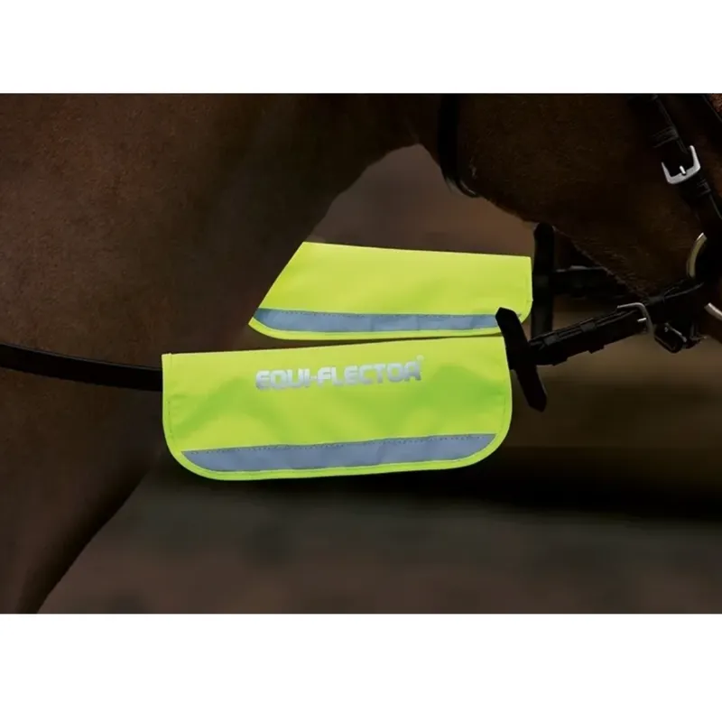 Shires EQUI-FLECTOR Bridle Bands in Yellow
